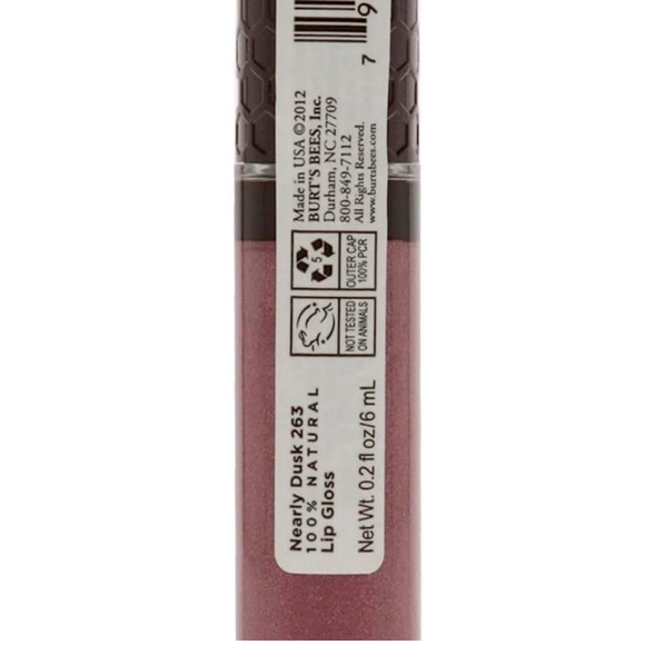 Burt's Bees 100% Natural Lip Gloss #263 Nearly Dusk. NEW and Sealed! - Picture 5 of 7